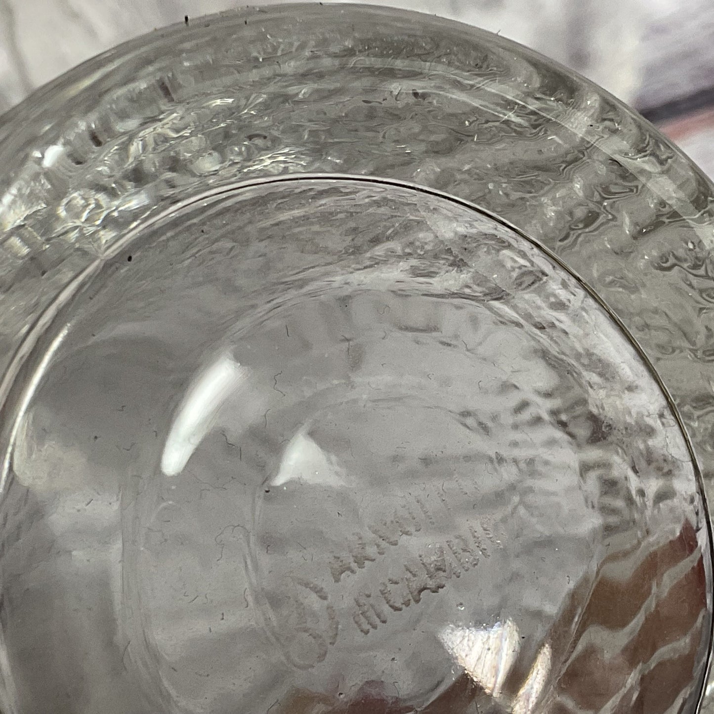 VTG. Edoardo Dal Seno for ARNOLFO DI CAMBIO Glass Ice Design Glassware- Set of 3
