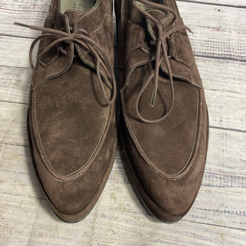 Robert Clergerie Brown Suede Wedge Oxford Casual Shoe Women's Size 10.5 US