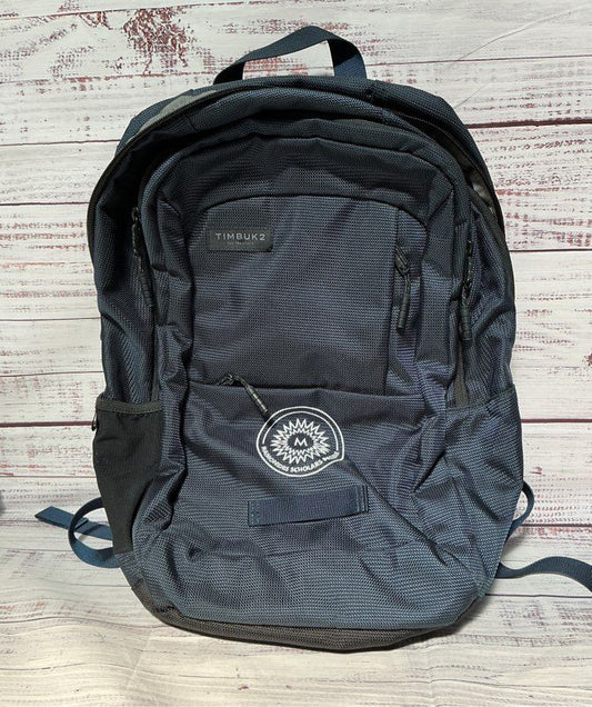 Unisex Timbuck 2 Blue Backpack with lettering Retail $150