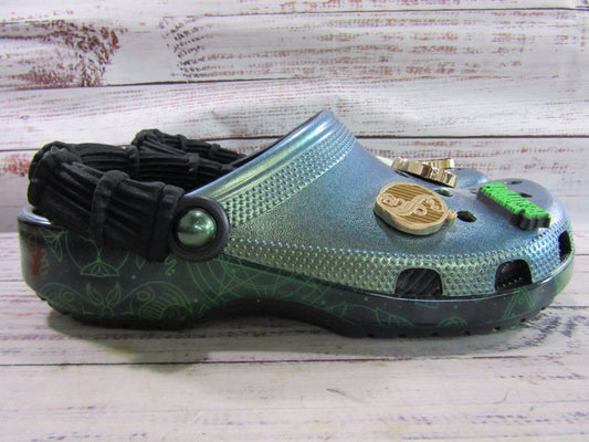 Crocs x Wicked Elphaba Women's Green Slip-On Shoes Size 9