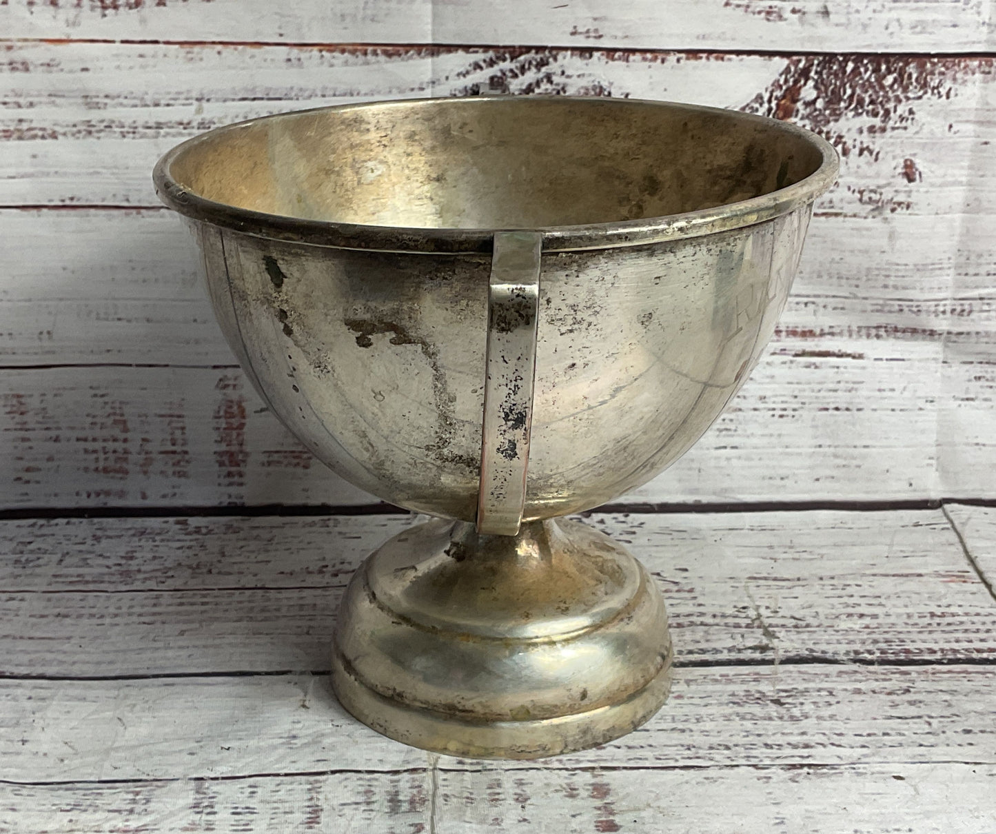 Vintage Rancho Jacomun Flyers Tecate B C 2nd Lugar 6" Trophy Silver Plated