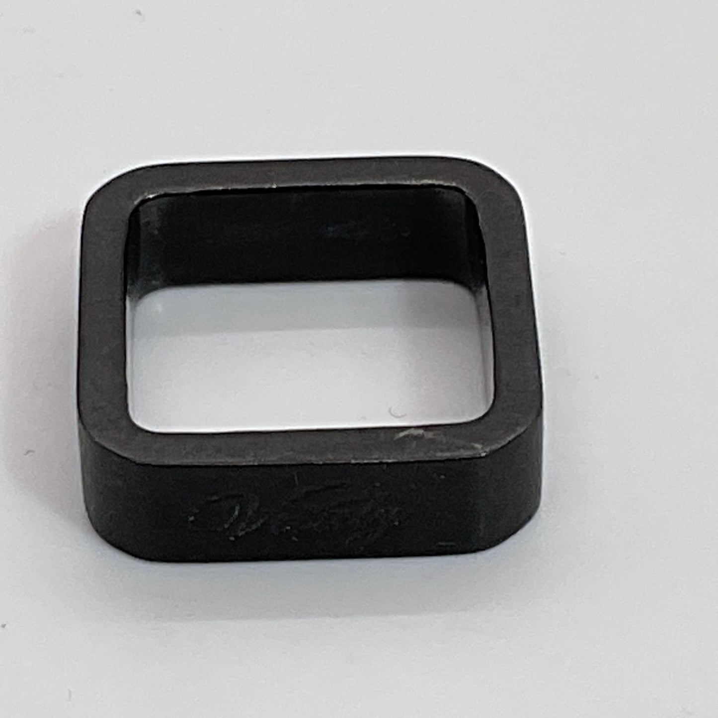 VITALY Designs Black Matt Square Shape Ring- SZ 4