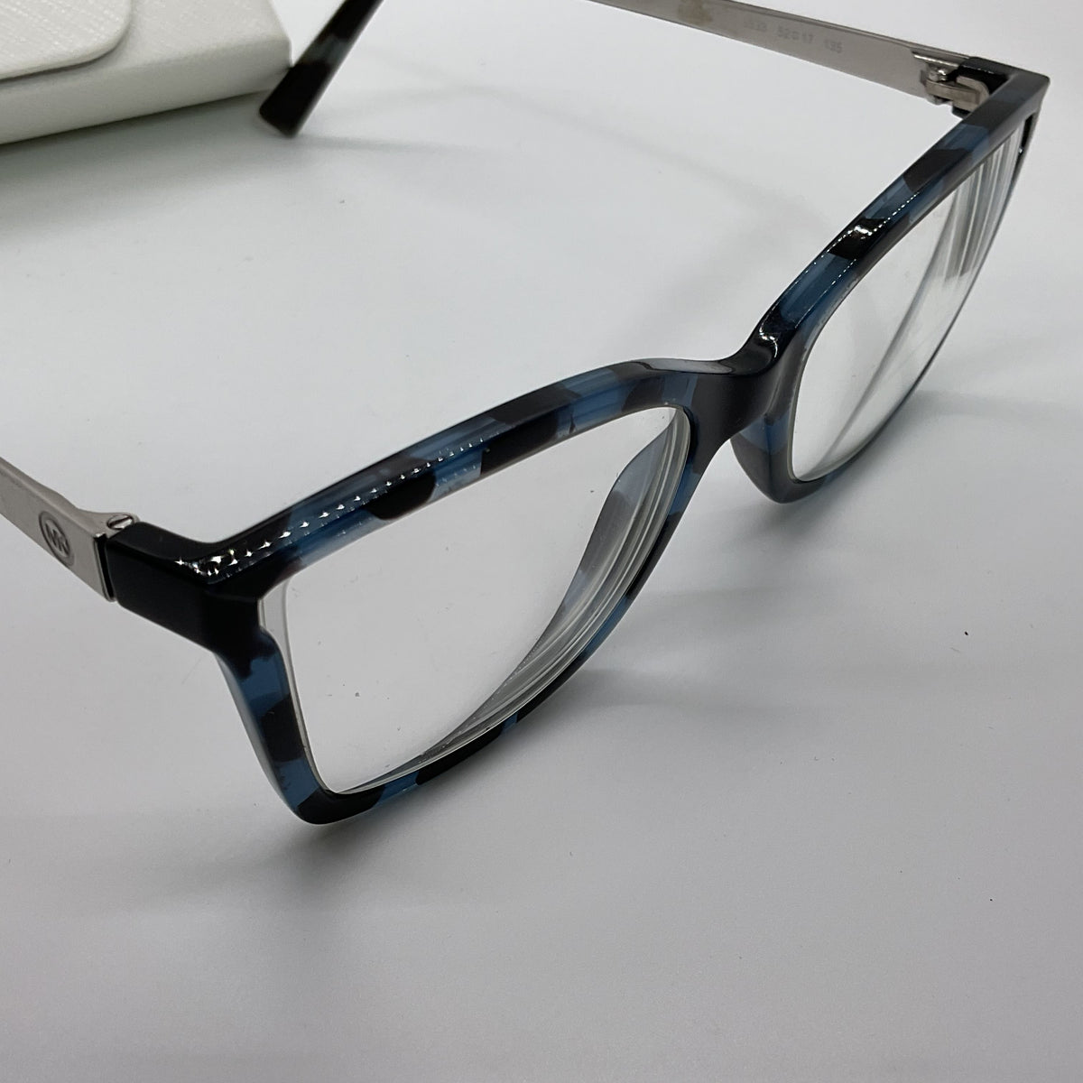 MICHAEL KORS MK4058 Caracas Blue Rectangle Eyeglasses- 52[ ]17 135 (FRAMES ONLY)