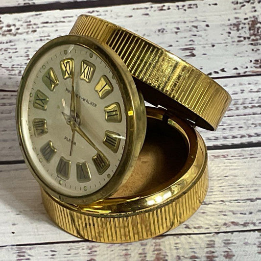 VTG. Phinney & Walker German Travel Table Clock