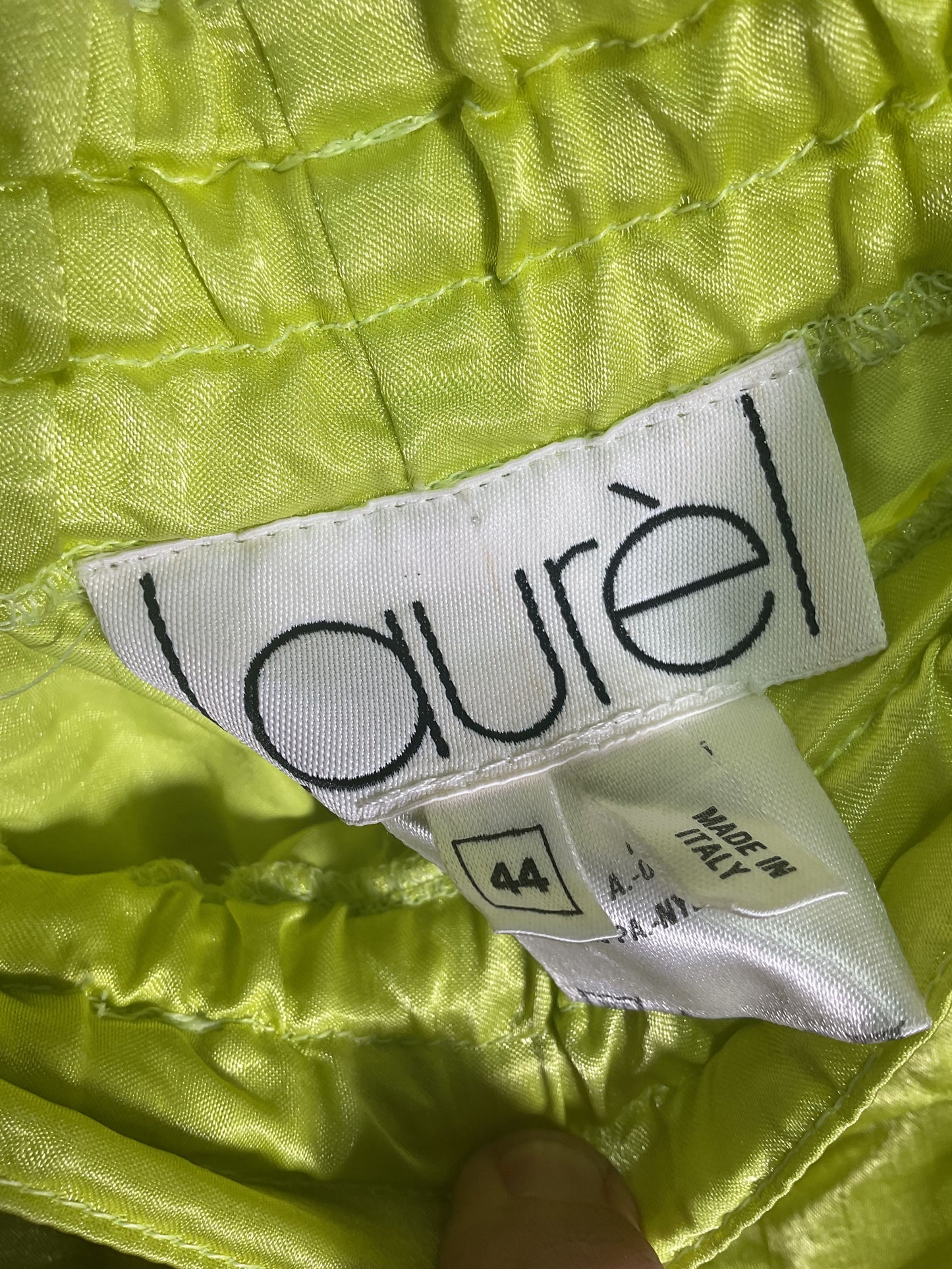 Laurel Neon Green Drawstring Pants - Size 44