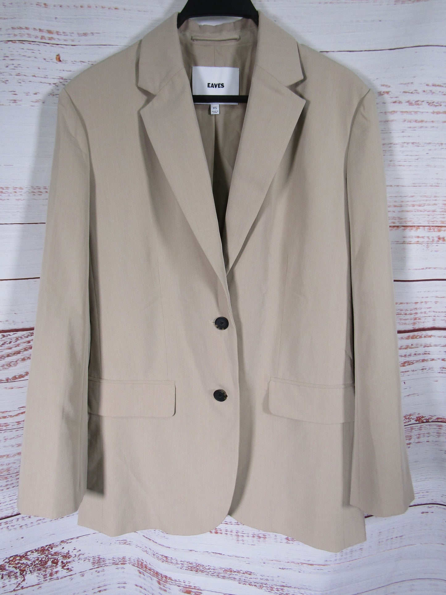 Eaves Siya Women's Beige Blazer Suit Jacket Size XS