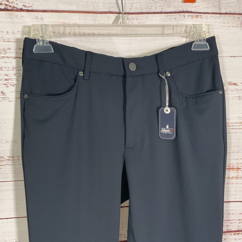 NWT Johnnie-O Momentum Stretch Knit Performance Slacks Navy Pants - Size 30x30