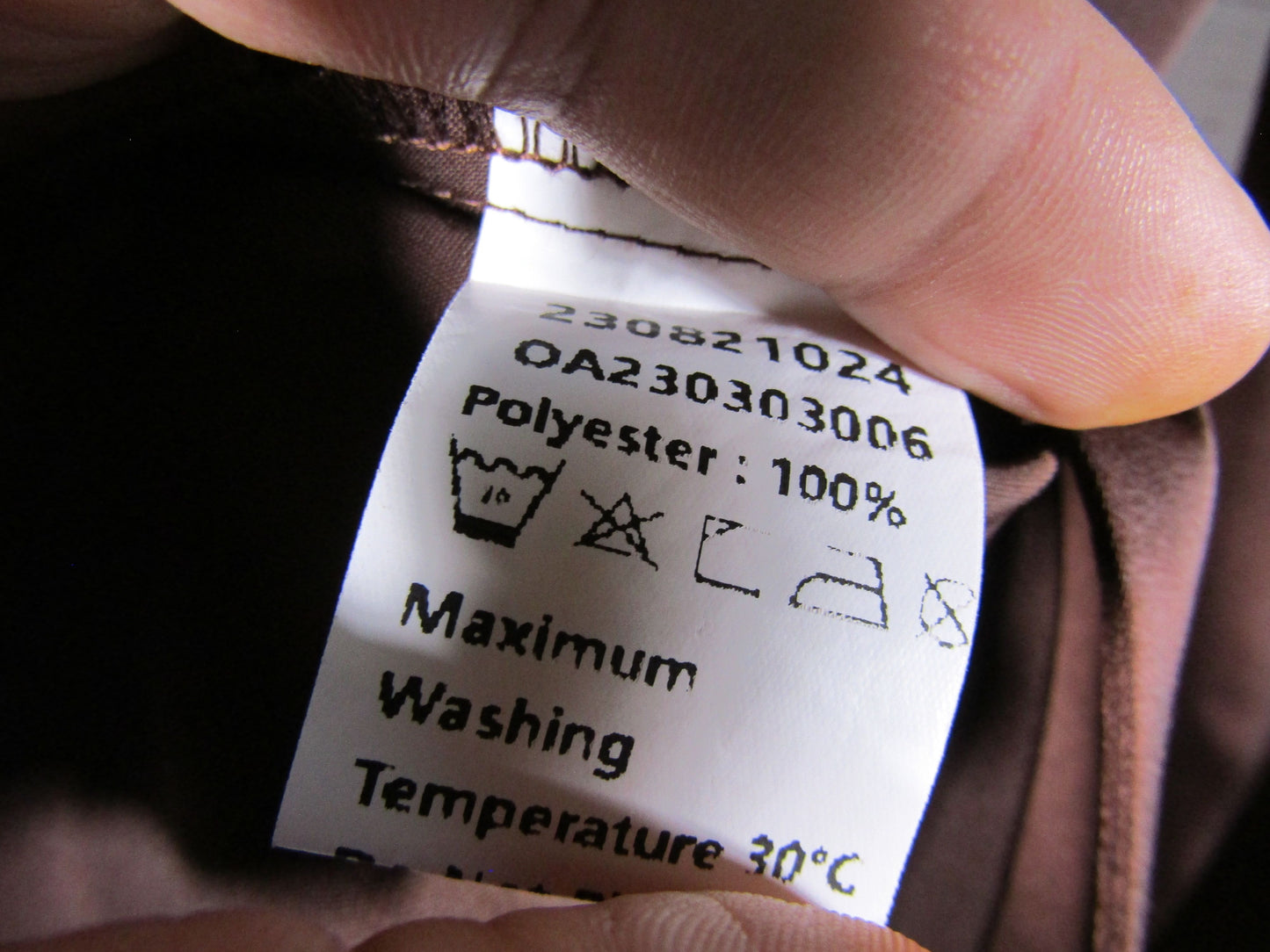 Commense Women's Brown Long Sleeve Open Tied Blouse Size M