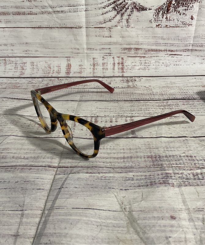 Warby Parker Women's Eyeglasses Cora 8254 Tortoise/Pink Square Frames Only!