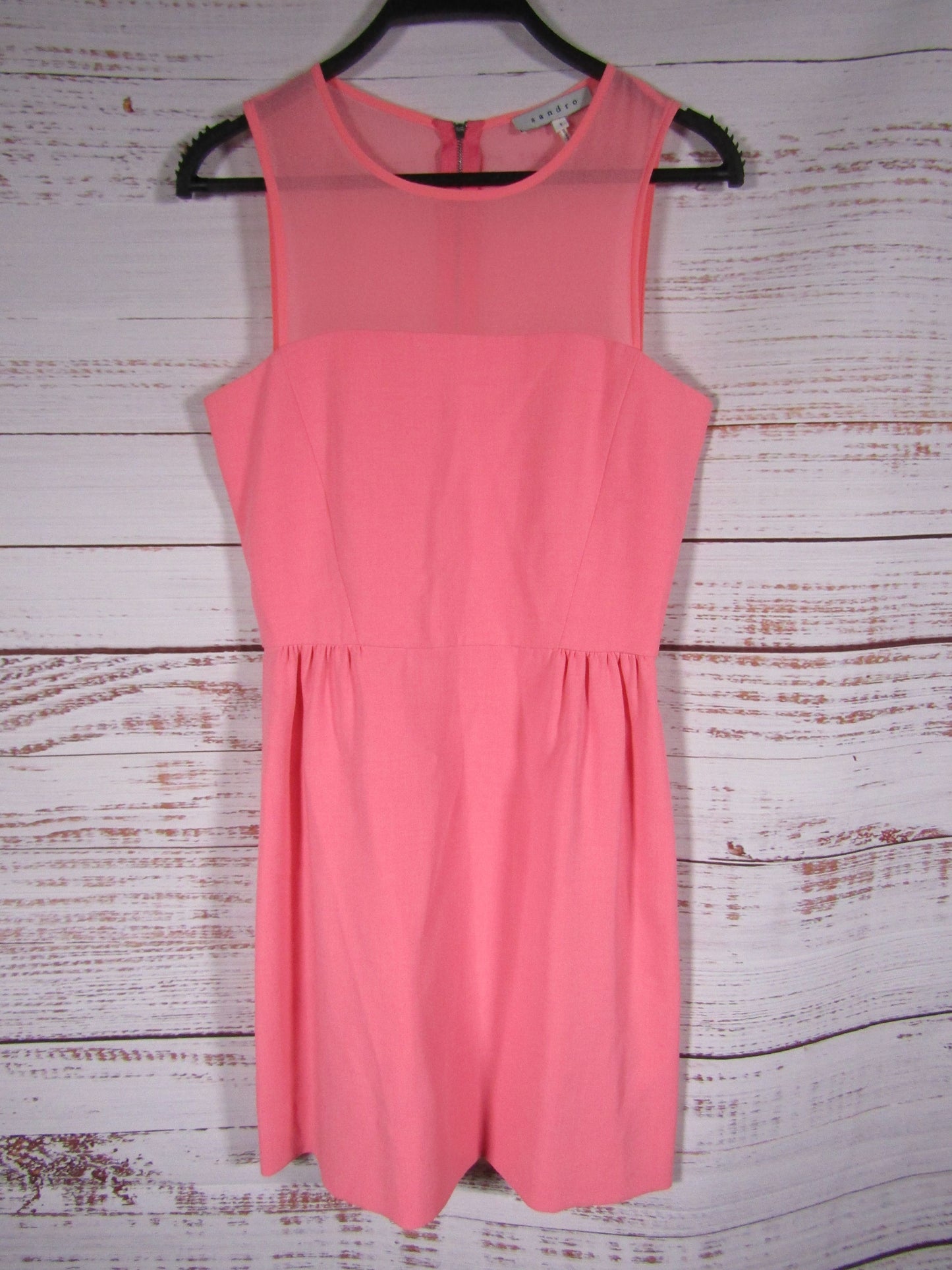 Sandro Women's Pink Sleeveless Mini Cocktail Dress Size 1