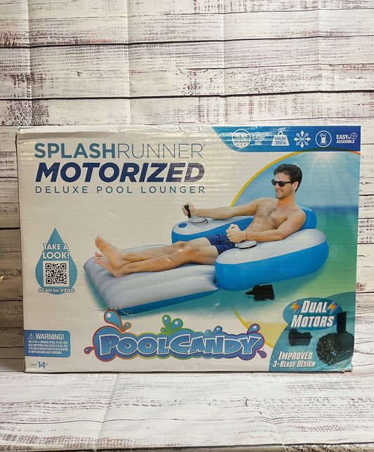 Summer Fun Pool Candy Splash Runner Motorized Deluxe Pool Lounger