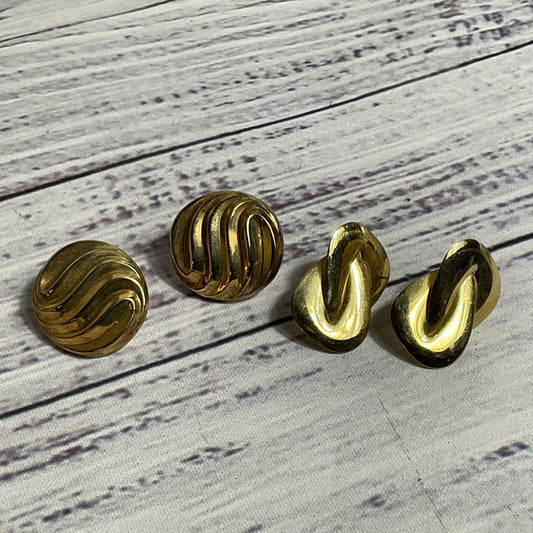2 Pairs of CARLA 14K Gold Filled Earrings- 7.02g