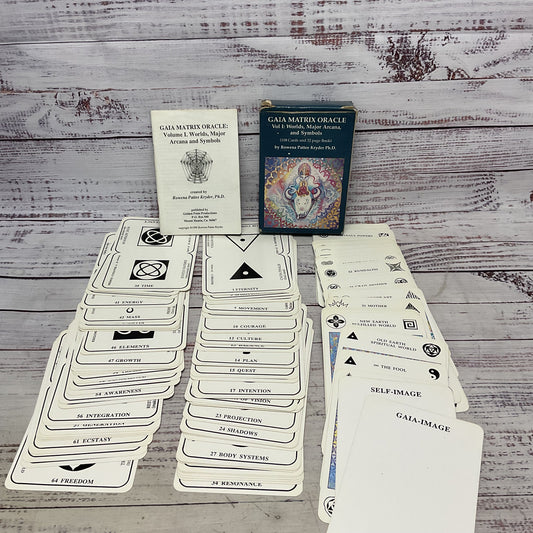 Gaia Matrix Oracle Cards Volume 1 Worlds, Major Arcana, And Symbols 112 Cards