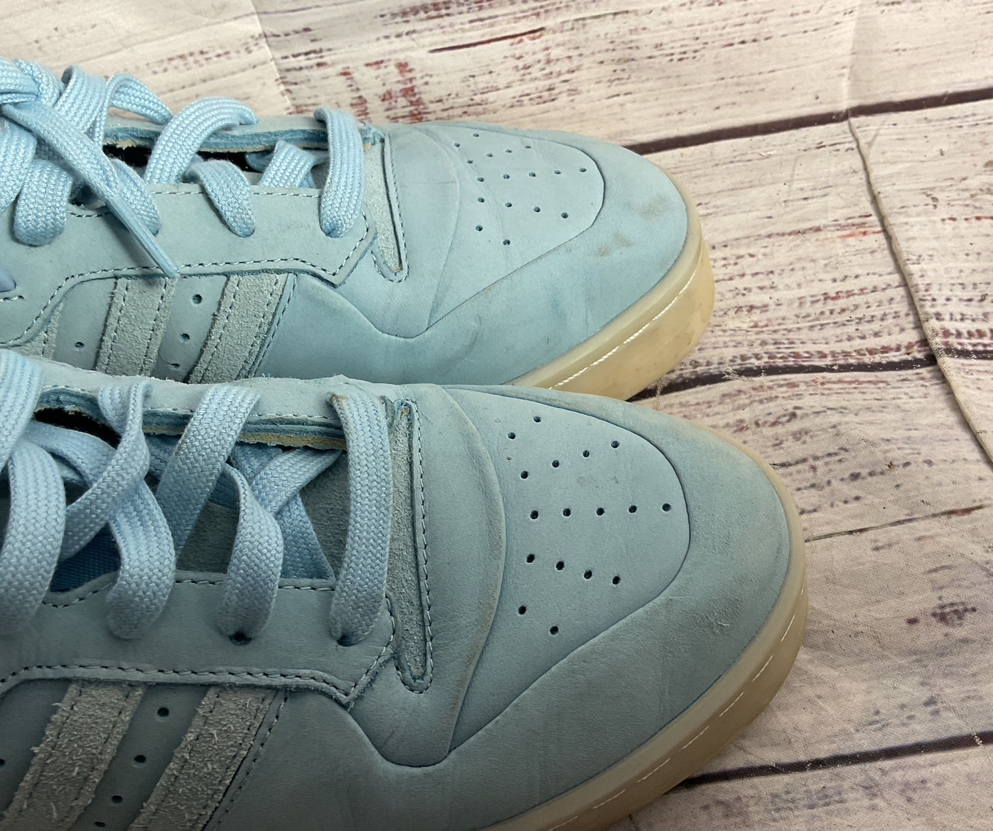 Adidas Rivalry Low Lux Platform Sneakers Light Blue 8.5
