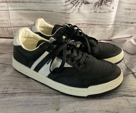 Pro-Keds Leather Skyhawk Lo Lace Up Sneakers Black White 7