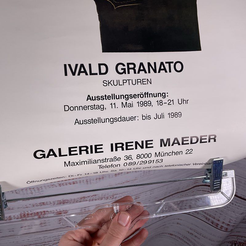 Vintage 1989 Ivald Granato Irene Maeder Gallery 24" Exhibit Poster