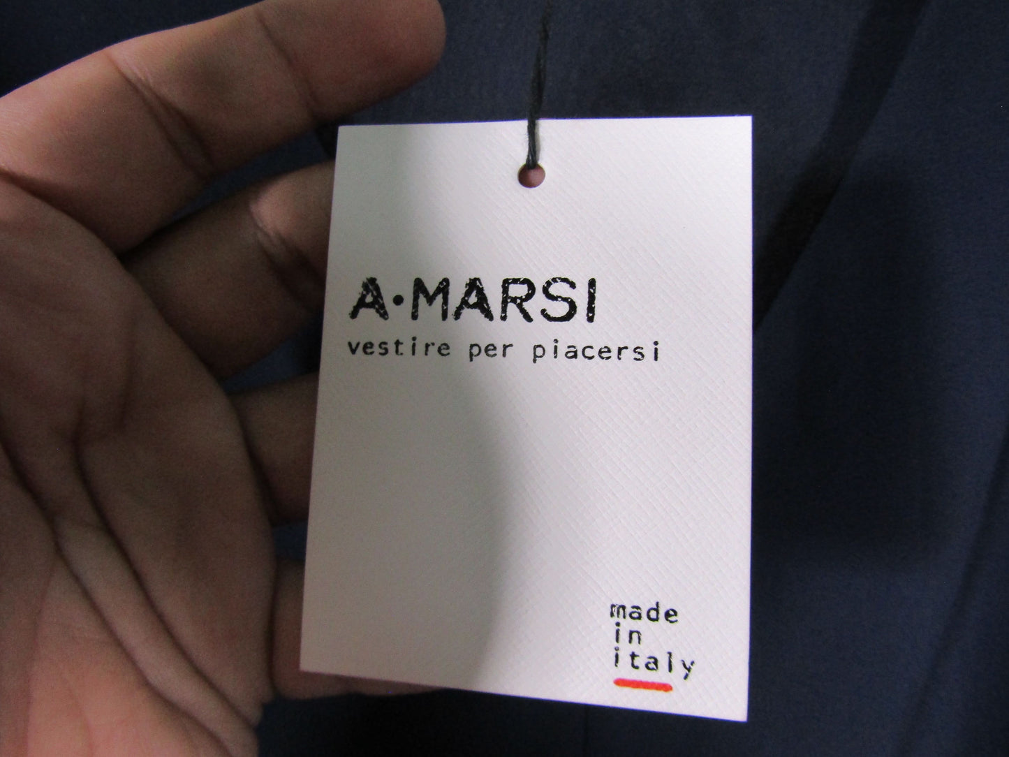 A. Marsi Women's Navy Blue Sleeveless Tank Blouse Size 44 Made in Italy