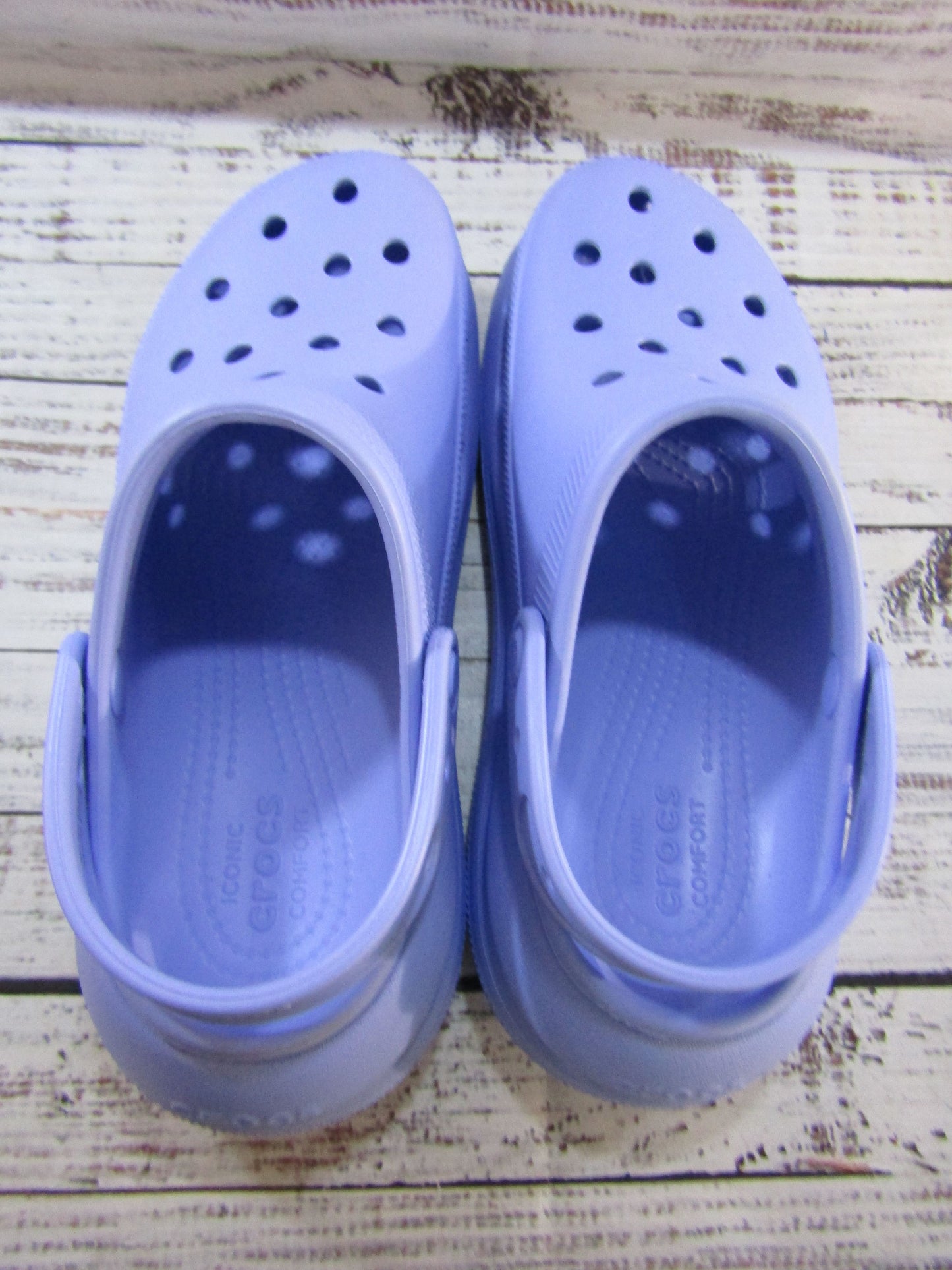 Crocs Classic Crush Women's Lavender Slip-On Sandals Size 9