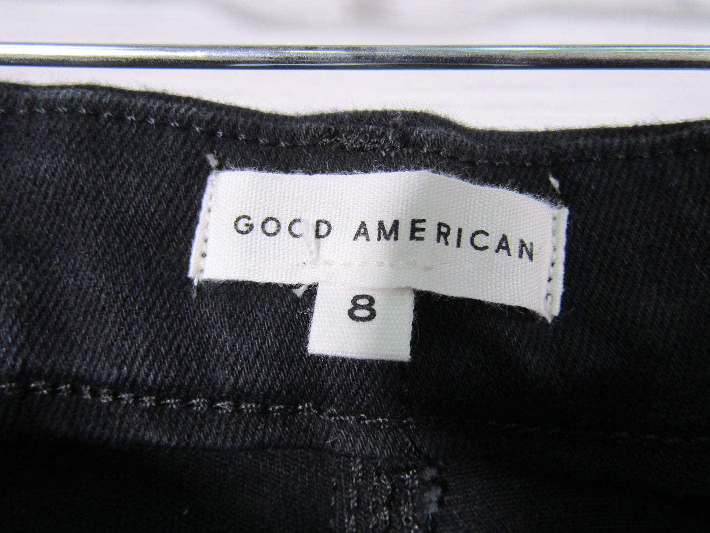 Good American Good Legs Women's Black Straight Jeans Size 8