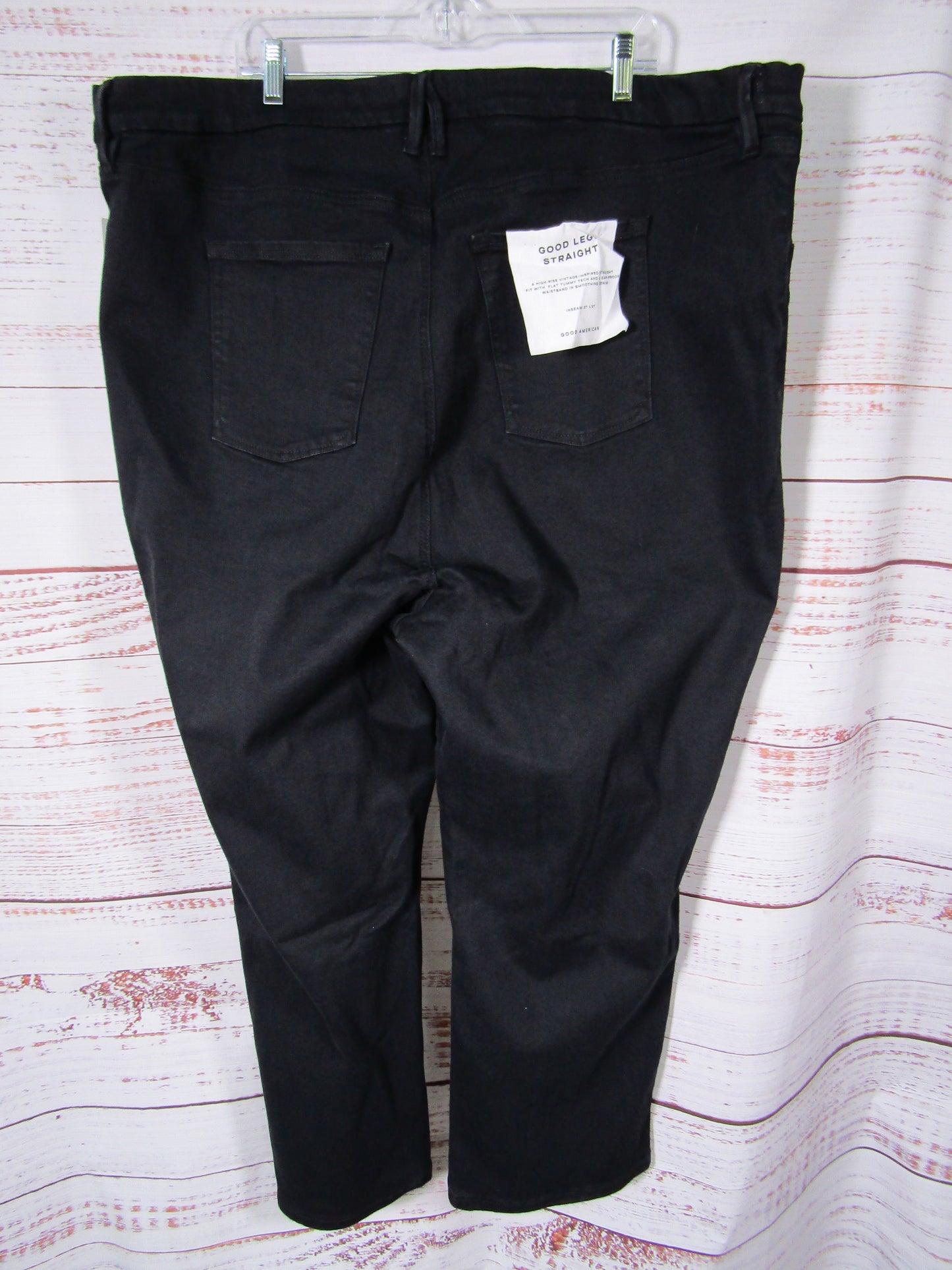Good American Good Legs Women's Black Straight Jeans Size 8