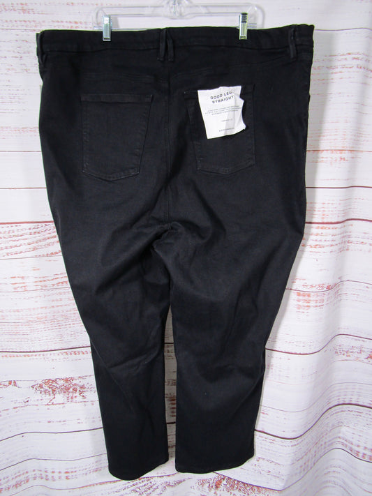 Good American Good Legs Women's Black Straight Jeans Size 8