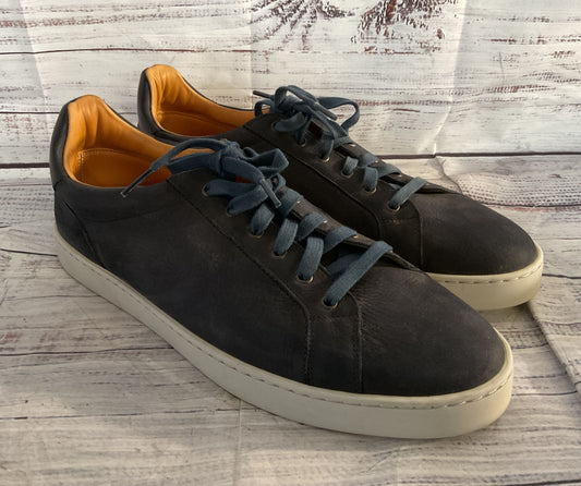 Magnanni Suede Cote Lo Low Top Sneakers Navy Blue 12