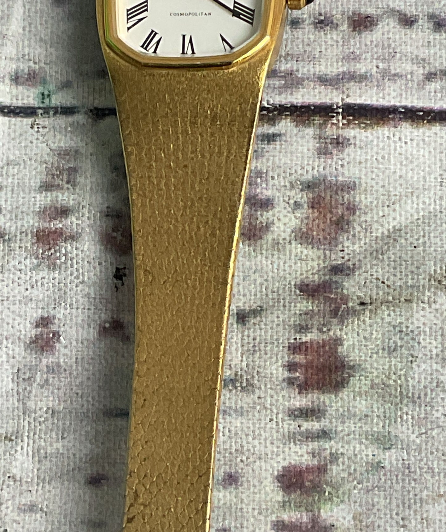 Zenith Cosmopolitan Untested Vintage Watch Gold Plate OS