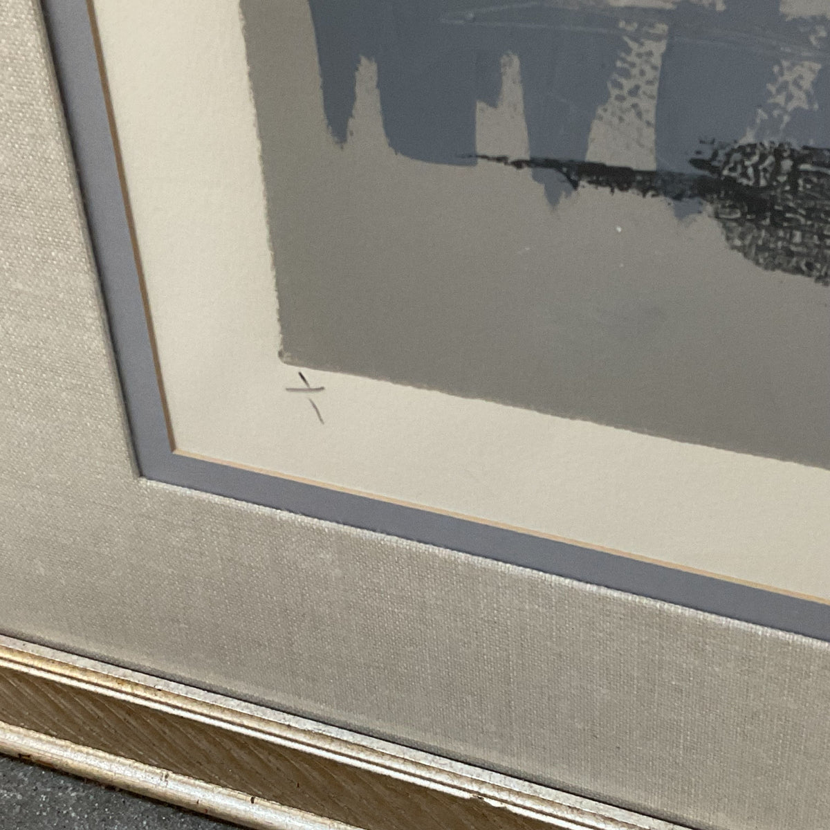 Signed VTG. 1/1 R. BAYELEY "Leaf Again" 2 Abstract Artwork- FRAMED 36.5" X 46"