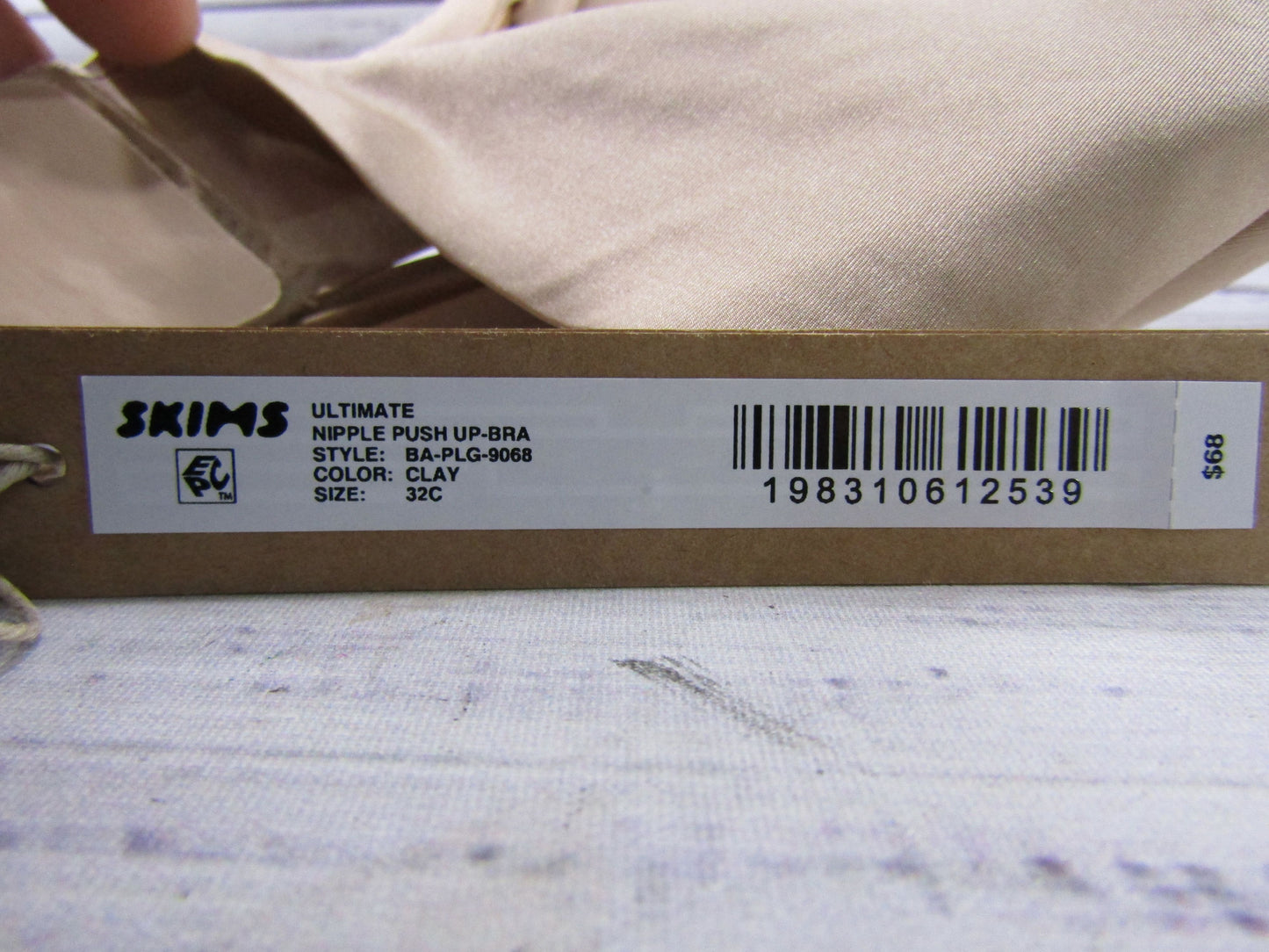 Skims Ultimate Nipple Push Up Bra Size 32C