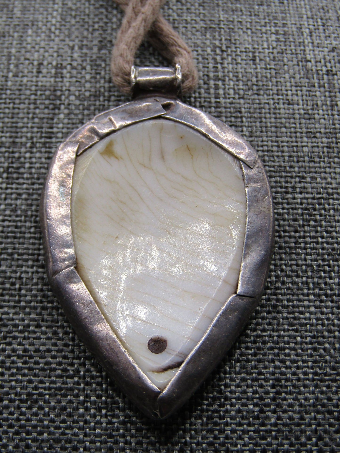 Vintage Artisan Handcrafted Sterling Silver Pendant Necklace