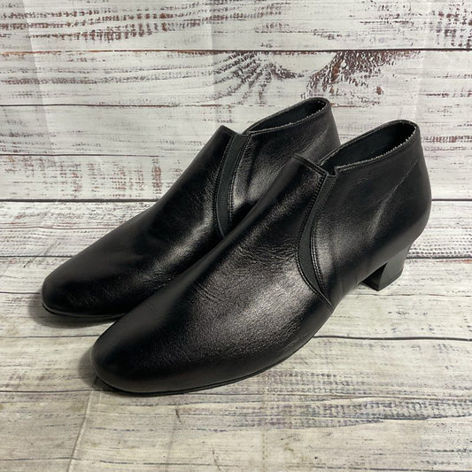 Supadance Black Leather Heeled Latin Dance Ankle Boots Men's Size 9.5 Shoes