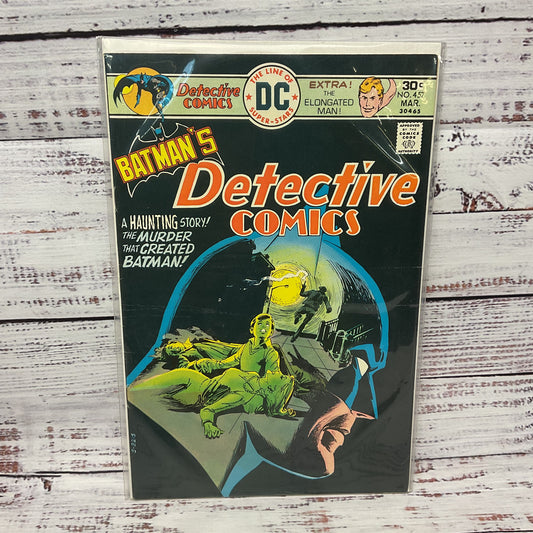Dc Batman’s Detective Comics #457 Origin Retold 1976
