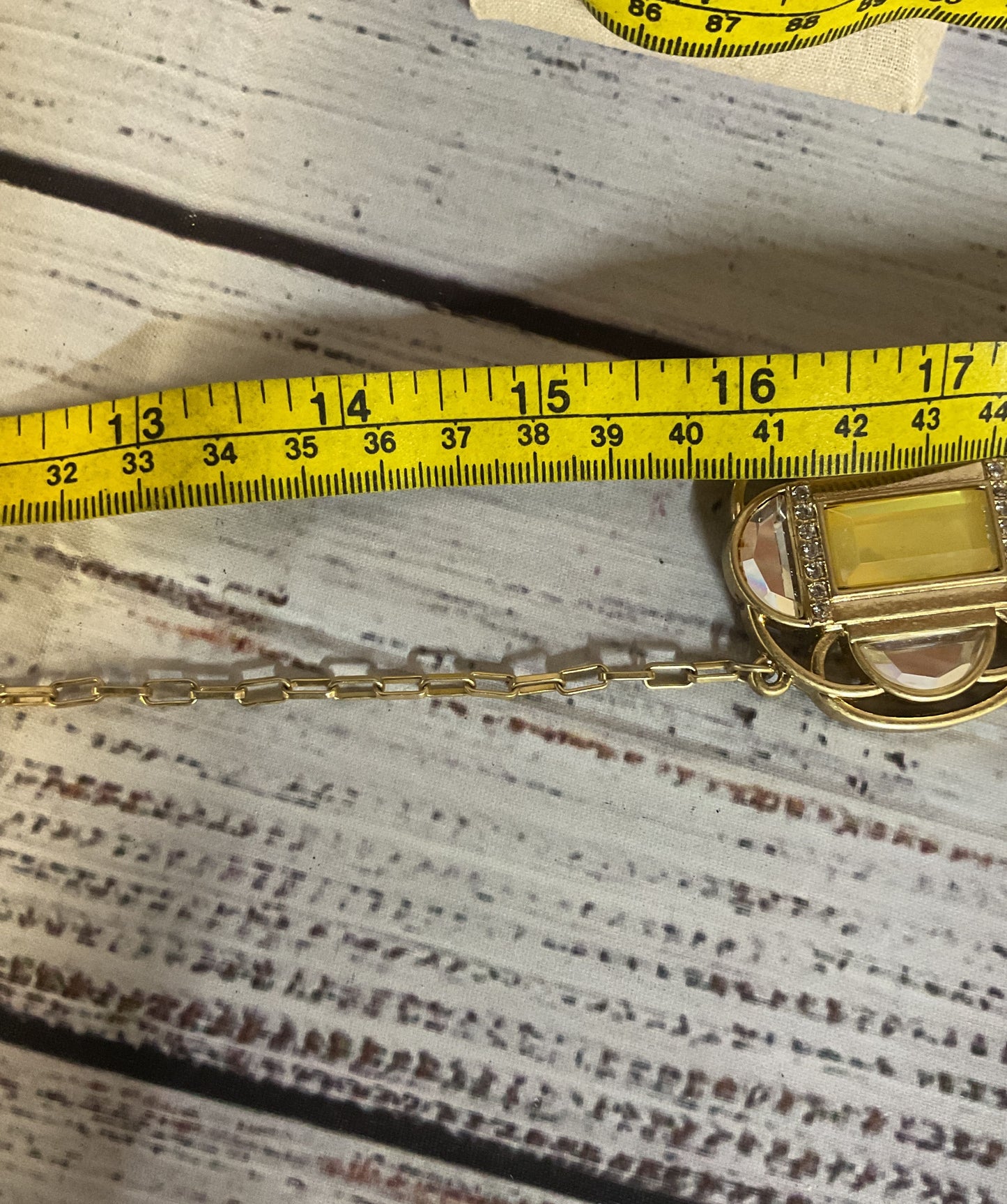 Lia Sophia Gold Tone Vintage Necklace