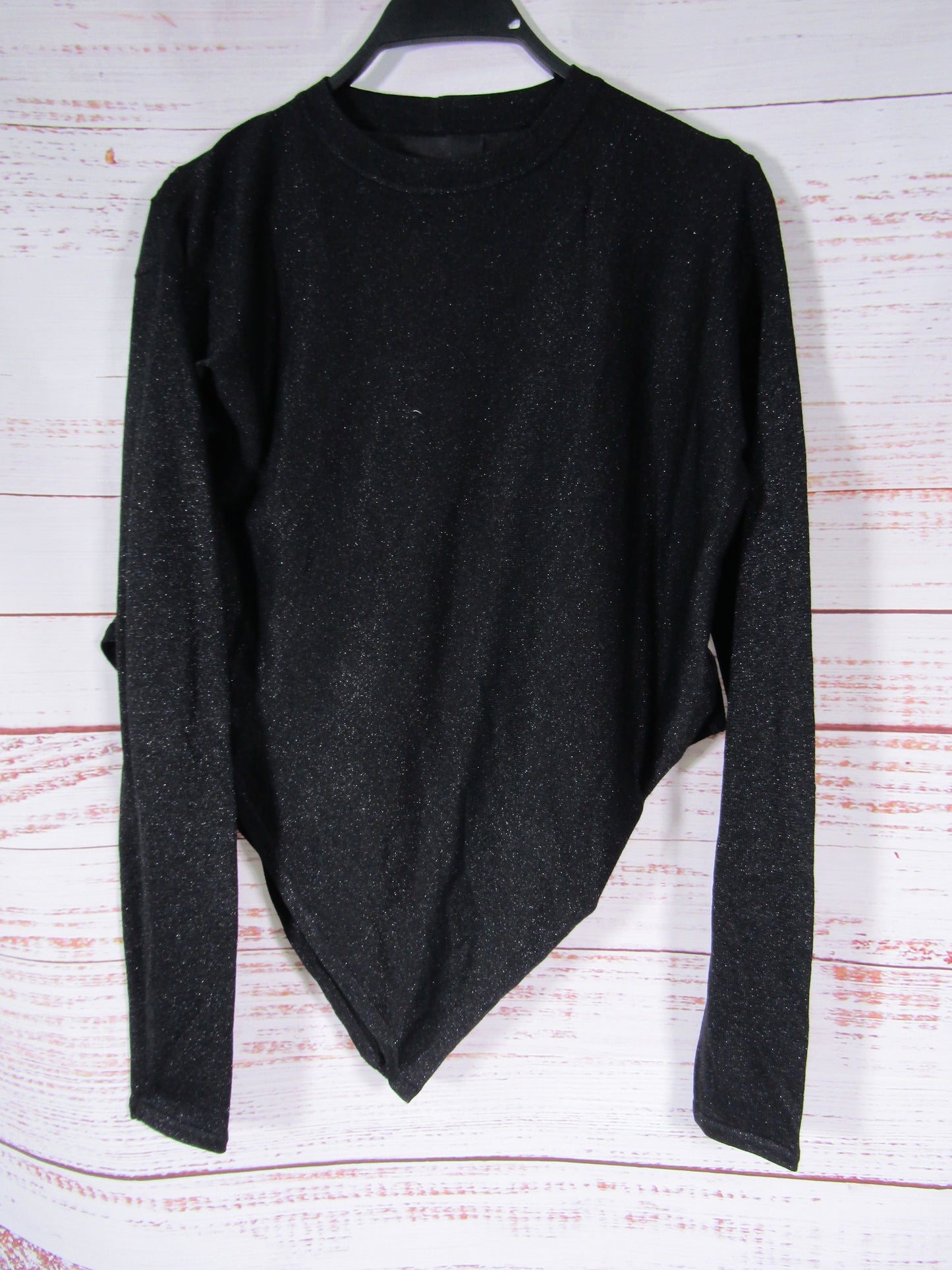 RtA Women's Black Long Sleeve Asymmetrical Blouse Size XS