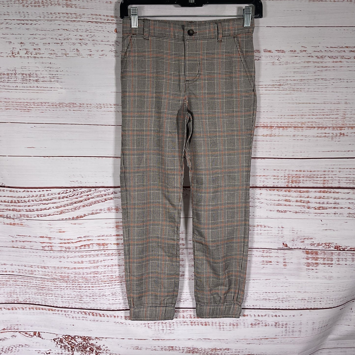 Janie and Jack Plaid Houndstooth Sartorial Jogger Pants - Kids Size 8 New