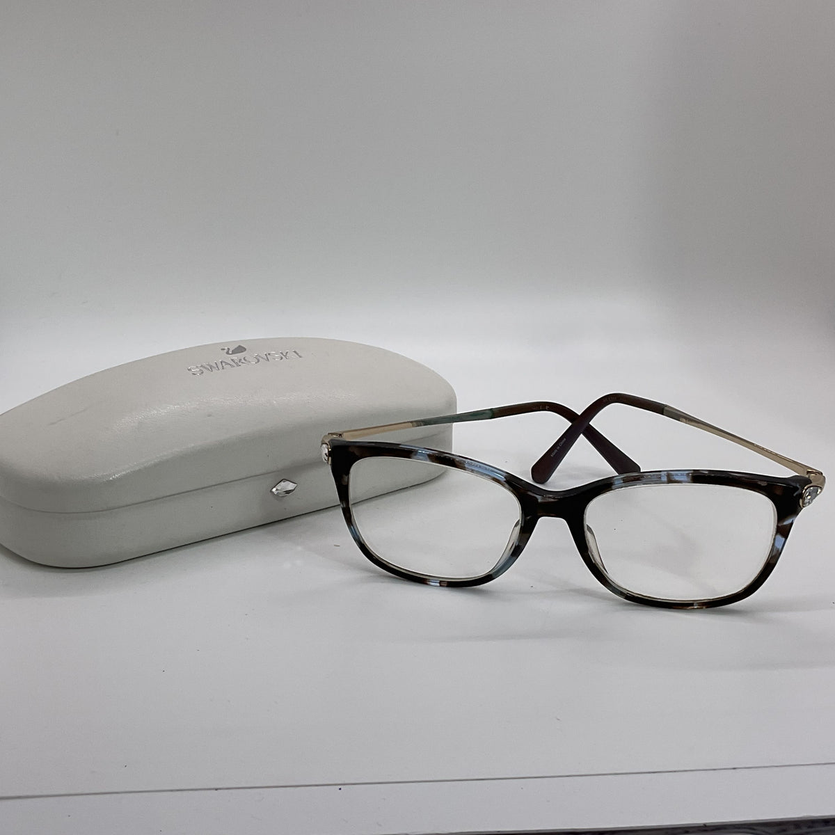 SWAROVSKI SK5350 Women's Blue Black Eyeglasses- FRAMES ONLY