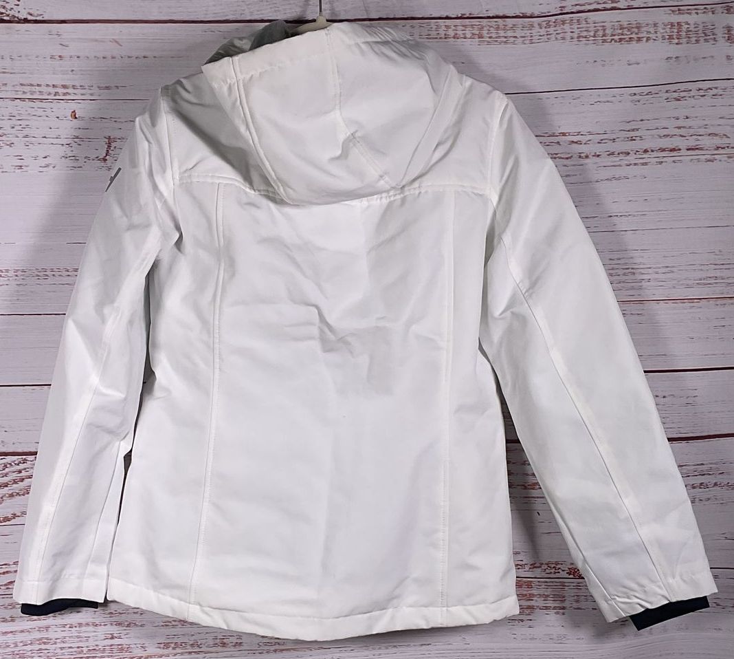 Tommy Hilfiger White Zip Up Fleece Lined Jacket NWT - Size S