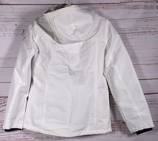 Tommy Hilfiger White Zip Up Fleece Lined Jacket NWT - Size S