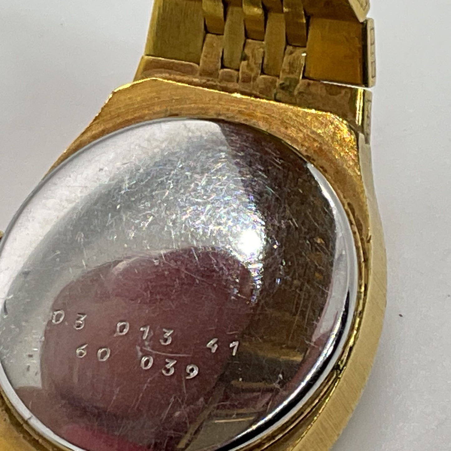 VTG. ERNEST BOREL Gold Plated Octagon Case Women's Watch- 6" Band- WORKS!!!