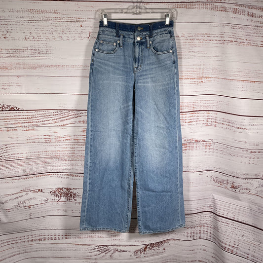 Madewell X Molly Dickson Cotton Blue Double Button Pants - Size 25