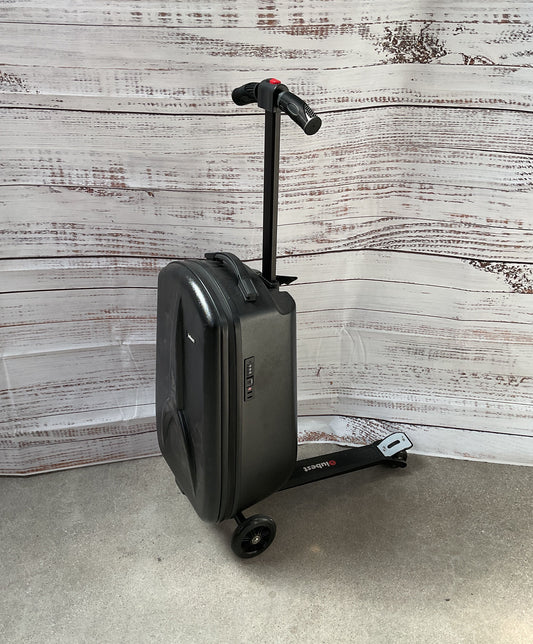iubest Black Scooter Suitcase Carry-On Luggage