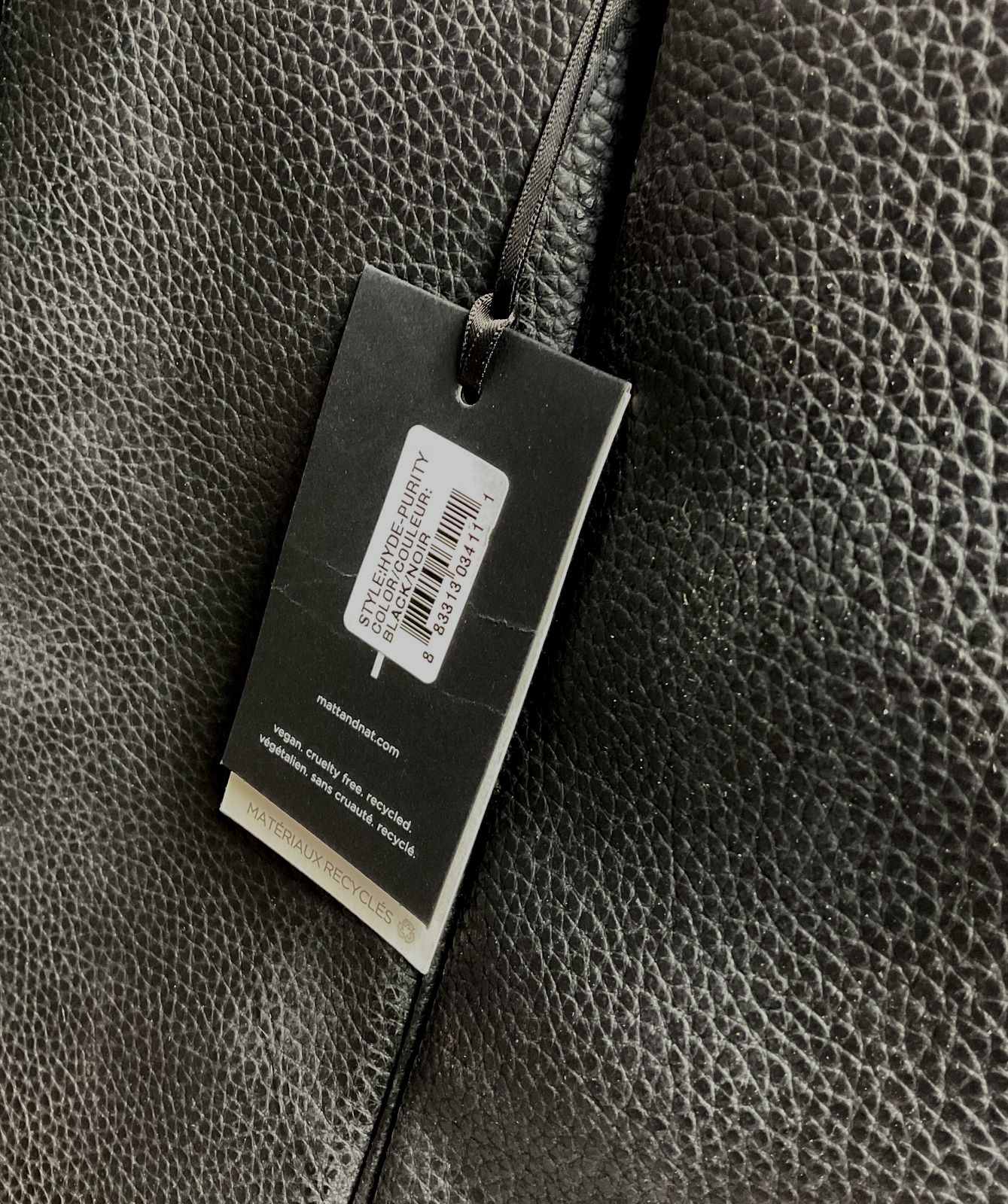 Matt & Nat Hyde Vegan Tote Bag Black