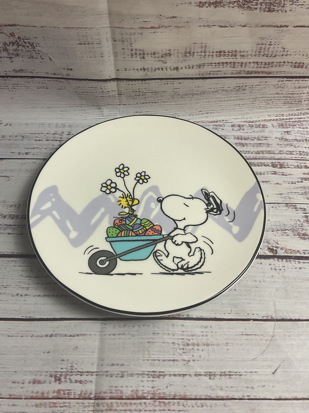 Lenox Snoopy Peanuts Easter Plates Box Set Of 4
