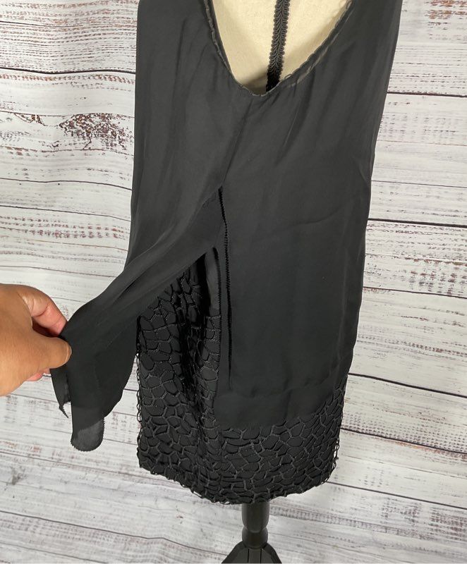 Women's Reiss Black Midi Dress - Size US 8 UK 12 EU 40