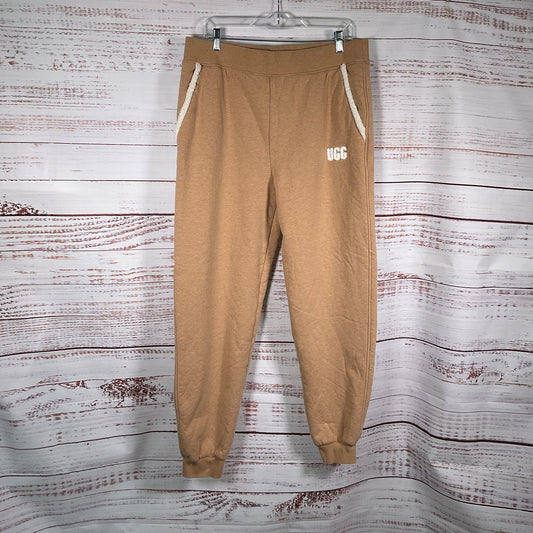 UGG Daylin Bonded Fleece Camel Tan Jogger Pants - Size XL