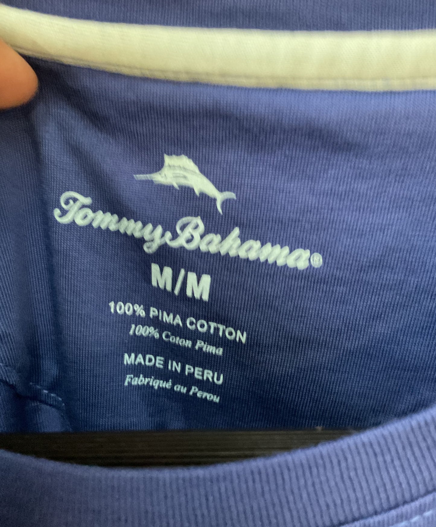 Tommy Bahama New Bali Skyline Men's Mazarine Blue Short Sleeve T-Shirt Size M