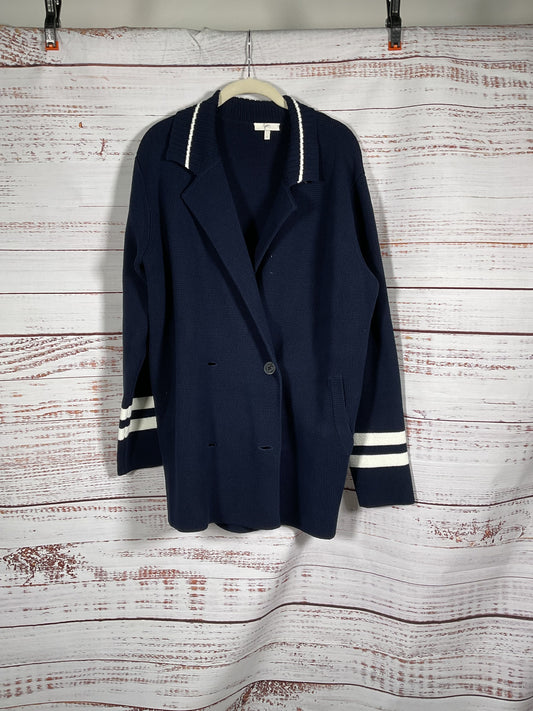 Joie Navy 4 Button Cardigan - Size L