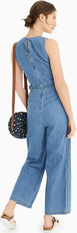 Women's Point Sur Blue Denim Jumpsuit Size 00 Retail $150