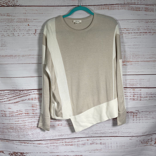 Helmut Lang Viscose Alpaca Silk Blend Beige White Sweater - Size M