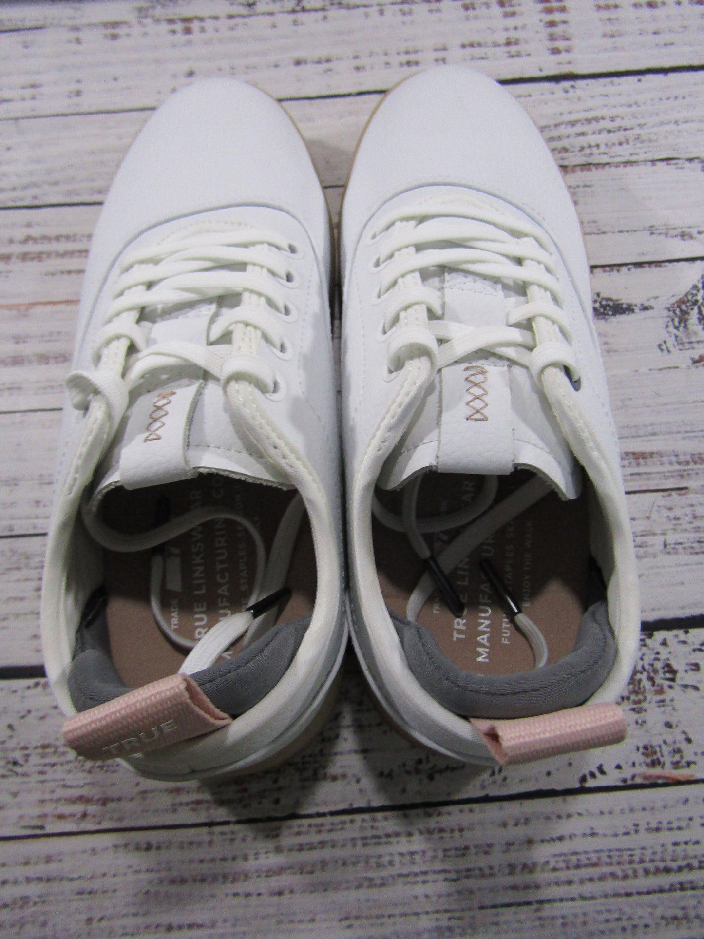 True Linkswear FS-01 Women's White Leather Golf Shoes Size 9